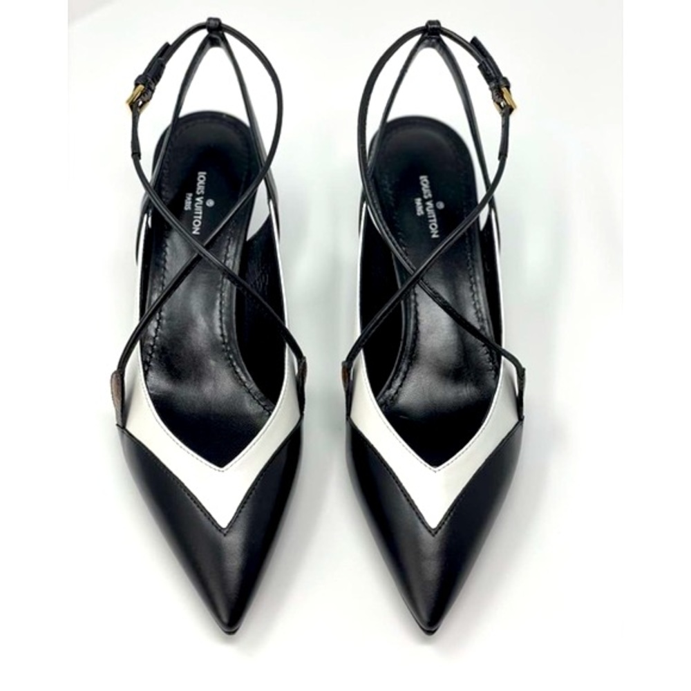 Louis Vuitton Line up pump multicolor heel black - Picture 4 of 11